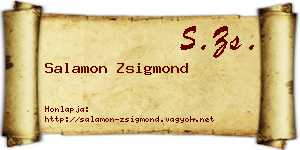 Salamon Zsigmond névjegykártya